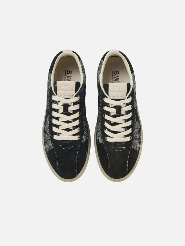 STEPNEY WORKERS CLUB Surma Suede Black/White – Black/White, üstten görünüm