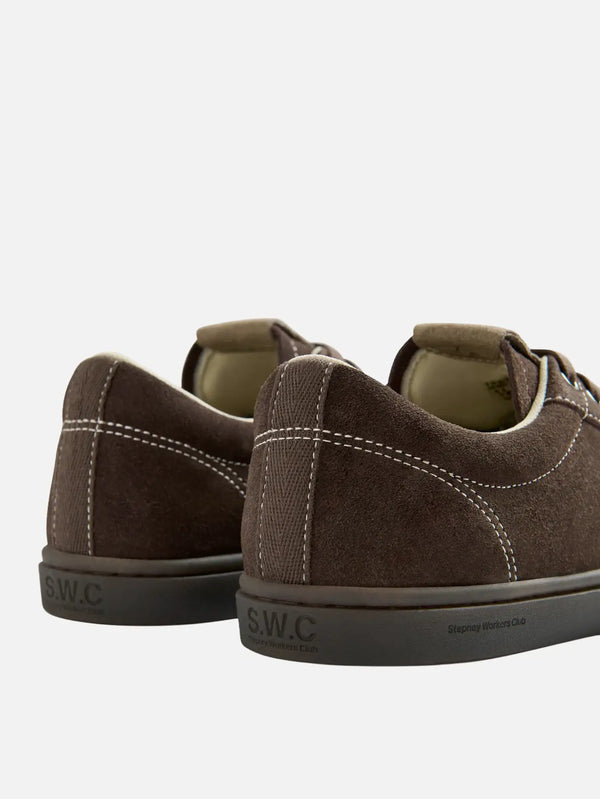 STEPNEY WORKERS CLUB Surma Suede Dark Brown – Dark Brown, arka görünüm