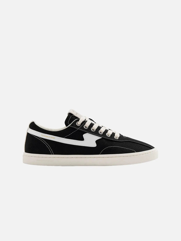STEPNEY WORKERS CLUB Surma S-Strike Canvas Black/White – Black/White, yandan görünüm