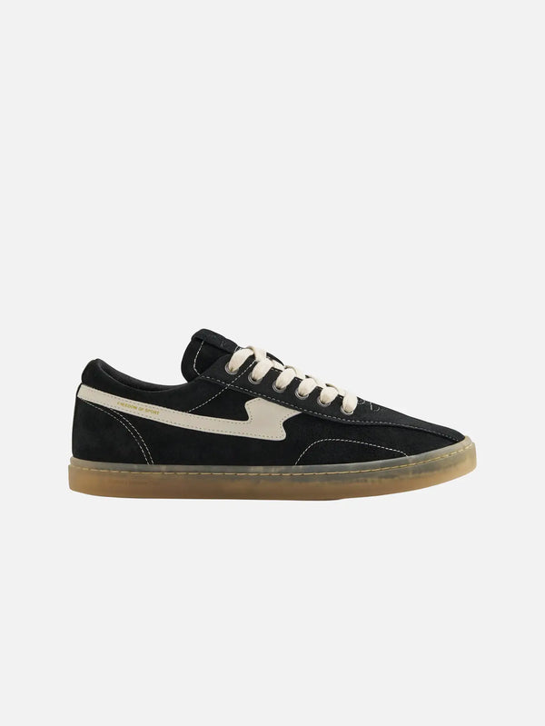 STEPNEY WORKERS CLUB Surma S-Strike Suede Black/Ecru – Black/Ecru, yan görünüm