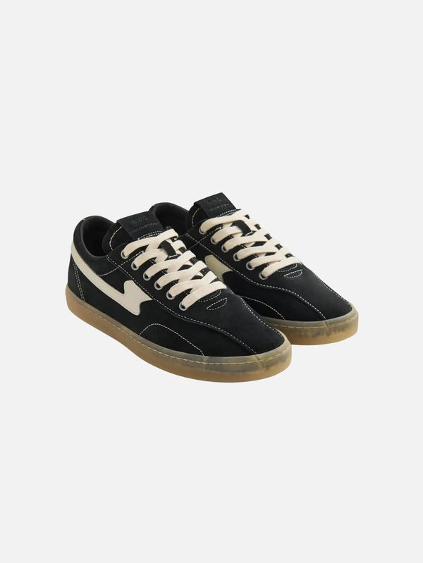 STEPNEY WORKERS CLUB Surma S-Strike Suede Black/Ecru – Black/Ecru, önden görünüm
