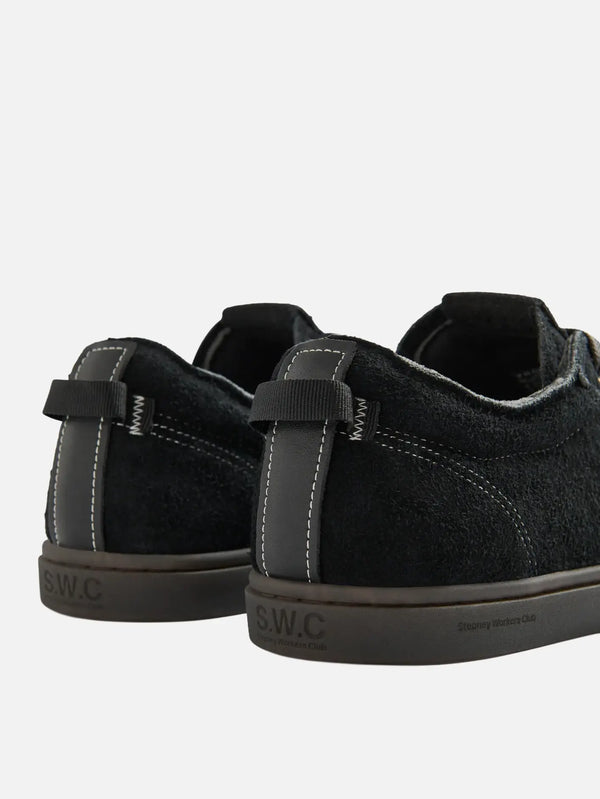 STEPNEY WORKERS CLUB Surma Freecut Geo-Merged Suede 