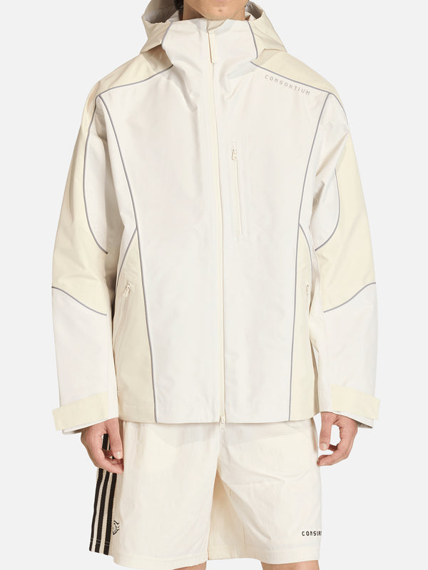 ADIDAS CONSORTIUM - CEKET - Consortium Shell Jacket - Chalk White - shopi go'da!.