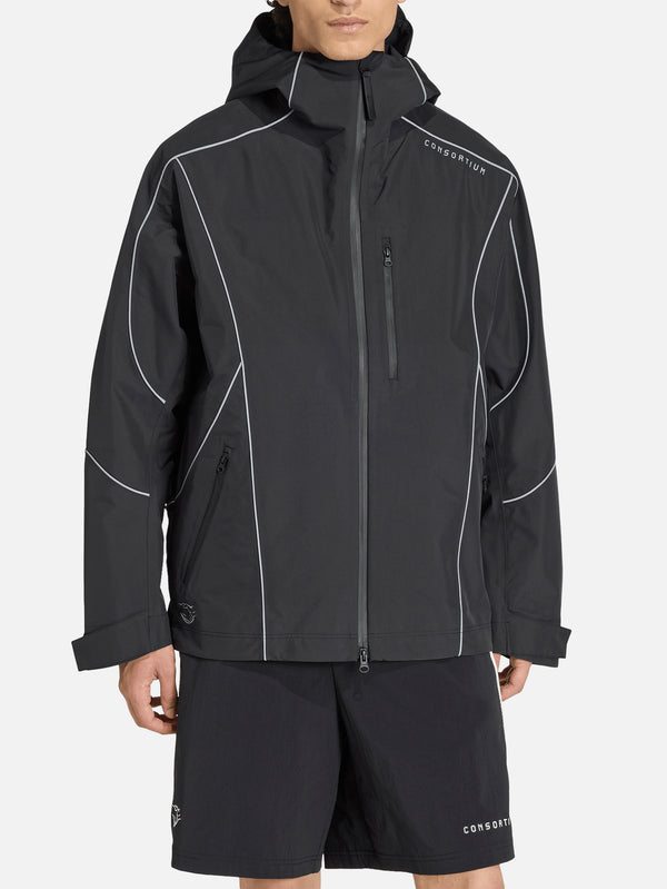ADIDAS CONSORTIUM - CEKET - Consortium Shell Jacket - Black - shopi go'da!.