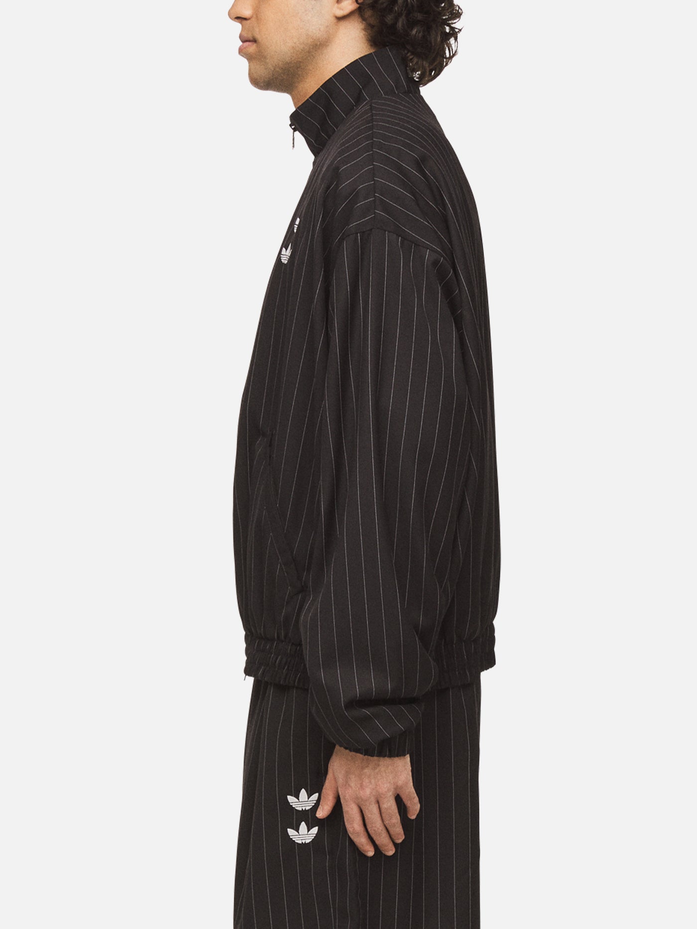 ADIDAS ORIGINALS Willy Chavarria x adidas Pinstripe Jacket - Black