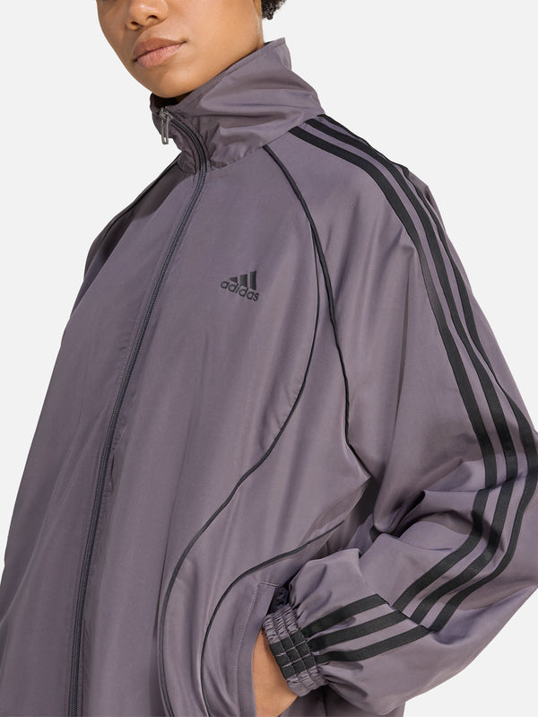 ADIDAS ORIGINALS - EŞOFMAN ÜSTÜ - Teamgeist Adicolor Oversized Woven TT - Grey Strata - shopi go'da!.