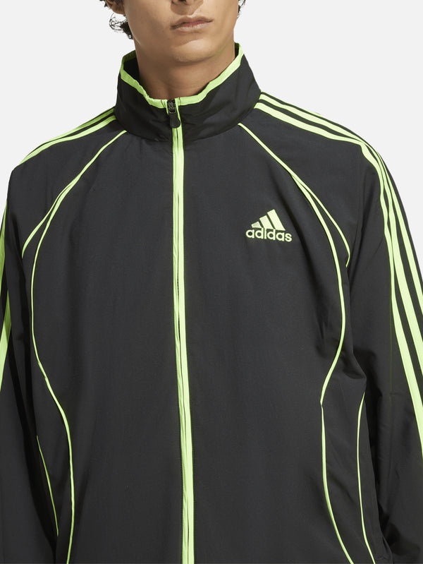 ADIDAS ORIGINALS - EŞOFMAN ÜSTÜ - Teamgeist Adicolor Track Top - Black/Signal Green - shopi go'da!.