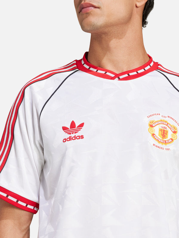 ADIDAS ORIGINALS - FORMA - Manchester United 1991 Away Jersey - White - shopi go'da!.