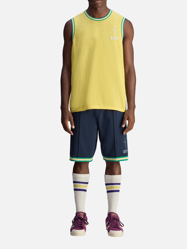 ADIDAS ORIGINALS - ŞORT - Wales Bonner x adidas Knit Short - Night Navy - shopi go'da!.