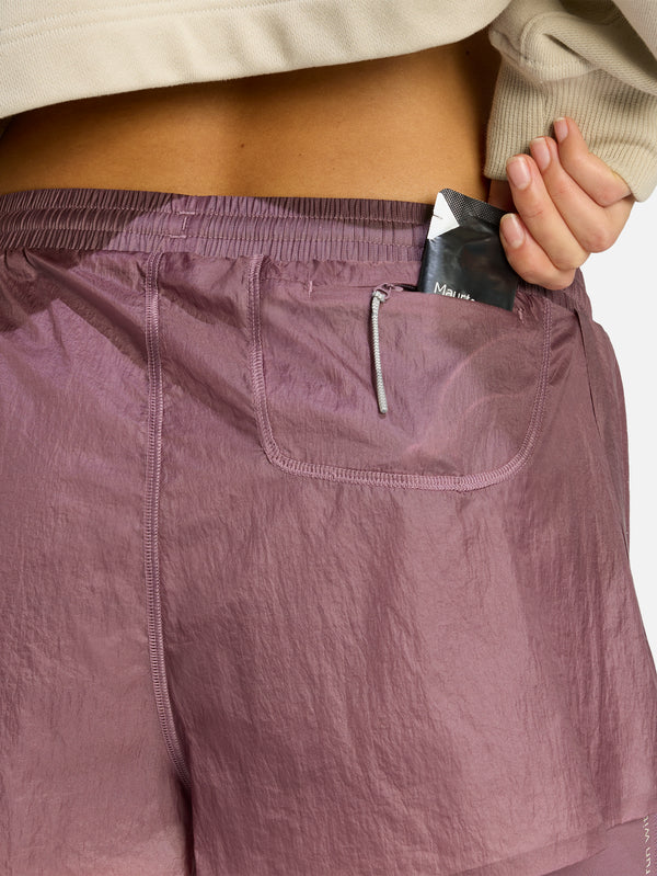 ADIDAS ORIGINALS - ŞORT - Adi365 H.Koumori Running 2-In-1 Shorts - Shadow Fig - shopi go'da!.
