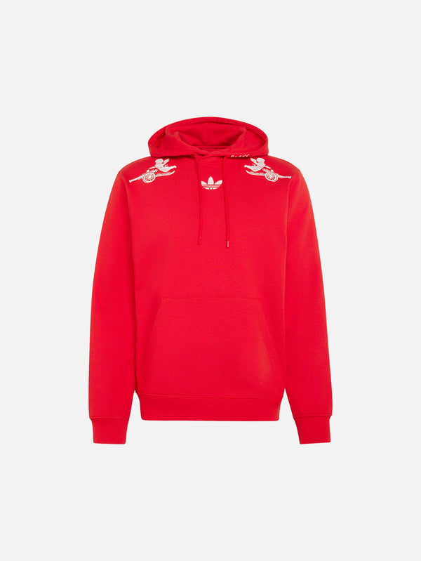 ADIDAS ORIGINALS - SWEATSHIRT - Arsenal FC x Places+Faces Hoodie - Better Scarlet - shopi go'da!.