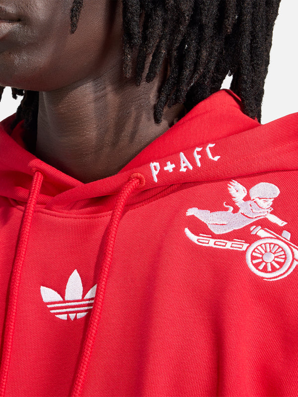 ADIDAS ORIGINALS - SWEATSHIRT - Arsenal FC x Places+Faces Hoodie - Better Scarlet - shopi go'da!.