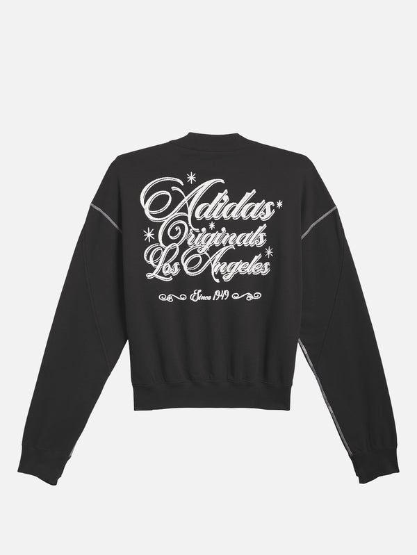 ADIDAS ORIGINALS - SWEATSHIRT - OG LA x adidas Crewneck - Black - shopi go'da!.