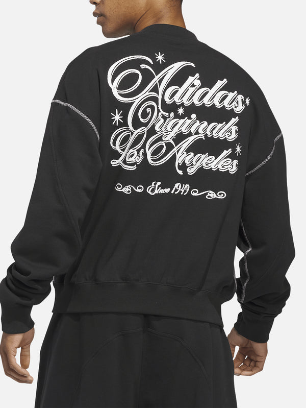 ADIDAS ORIGINALS - SWEATSHIRT - OG LA x adidas Crewneck - Black - shopi go'da!.