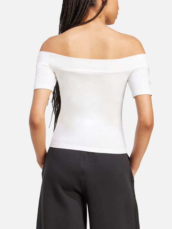 ADIDAS ORIGINALS - T-SHIRT - Adicolor Bandeau Short Sleeve T-Shirt - White - shopi go'da!.