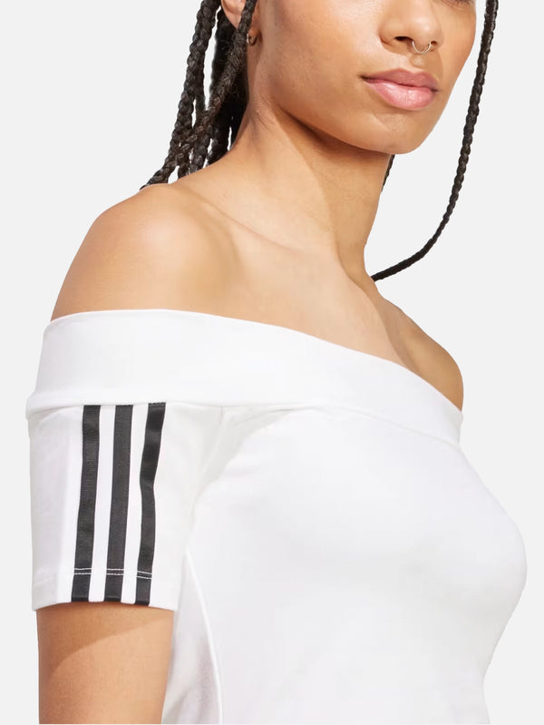 ADIDAS ORIGINALS - T-SHIRT - Adicolor Bandeau Short Sleeve T-Shirt - White - shopi go'da!.