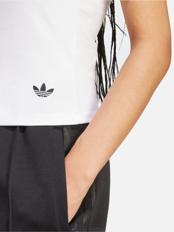 ADIDAS ORIGINALS - T-SHIRT - Adicolor Bandeau Short Sleeve T-Shirt - White - shopi go'da!.