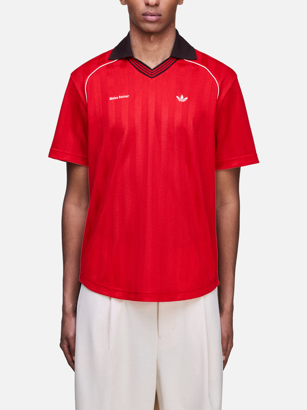 ADIDAS ORIGINALS - T-SHIRT - Wales Bonner x adidas Football Tee - Better Scarlet - shopi go'da!.