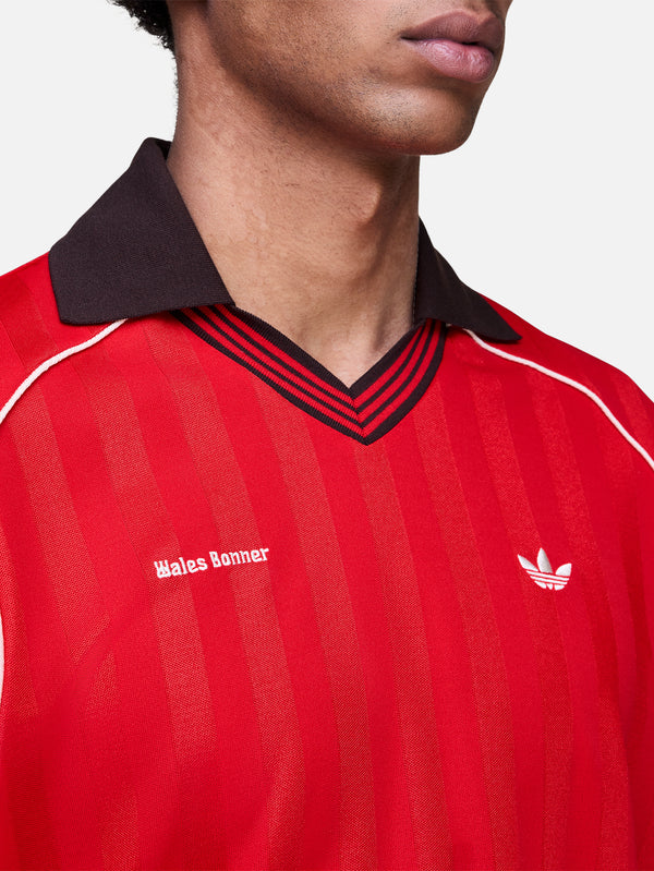 ADIDAS ORIGINALS - T-SHIRT - Wales Bonner x adidas Football Tee - Better Scarlet - shopi go'da!.