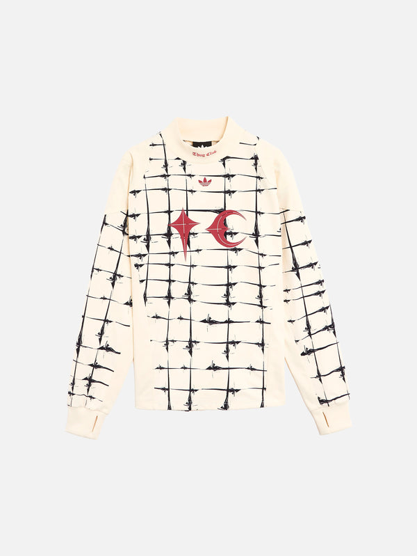 ADIDAS ORIGINALS - T-SHIRT - Thug Club x adidas Goalie LS Tee - Cream White - shopi go'da!.