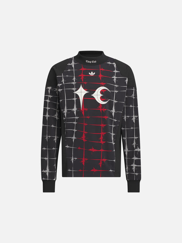ADIDAS ORIGINALS - T-SHIRT - Thug Club x adidas Goalie LS Tee - Black - shopi go'da!.