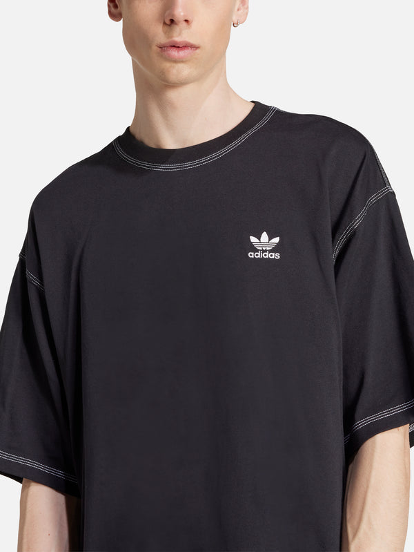 ADIDAS ORIGINALS - T-SHIRT - Trefoil Essentials T-Shirt - Black - shopi go'da!.