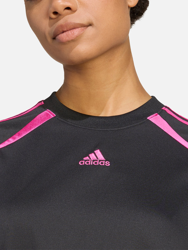 ADIDAS ORIGINALS - T-SHIRT - Adicolor Teamgeist Loose Tee - Black/Semi Lucid Fuchsia - shopi go'da!.