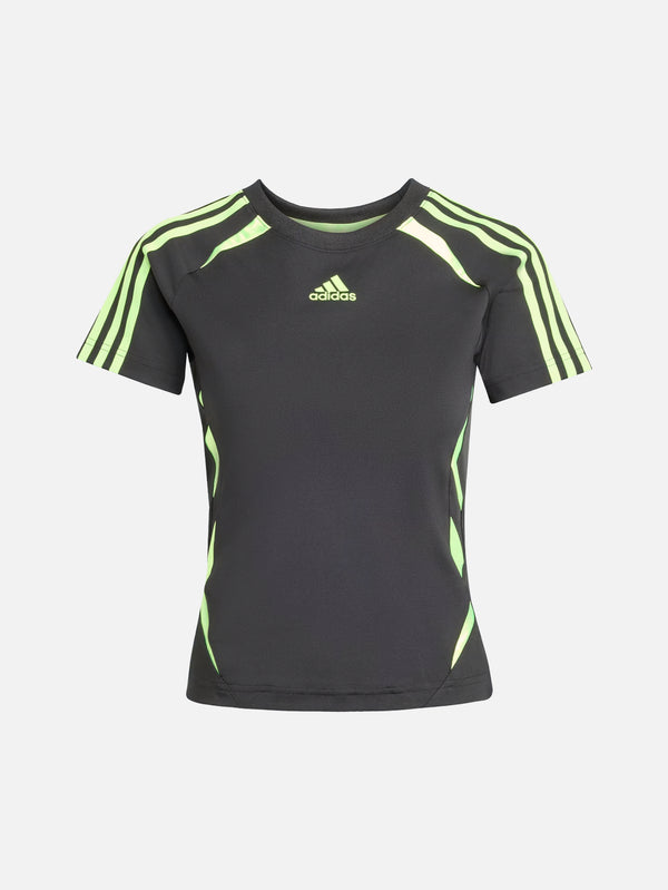 ADIDAS ORIGINALS - T-SHIRT - Teamgeist Adicolor Slim Tee - Black/Signal Green - shopi go'da!.