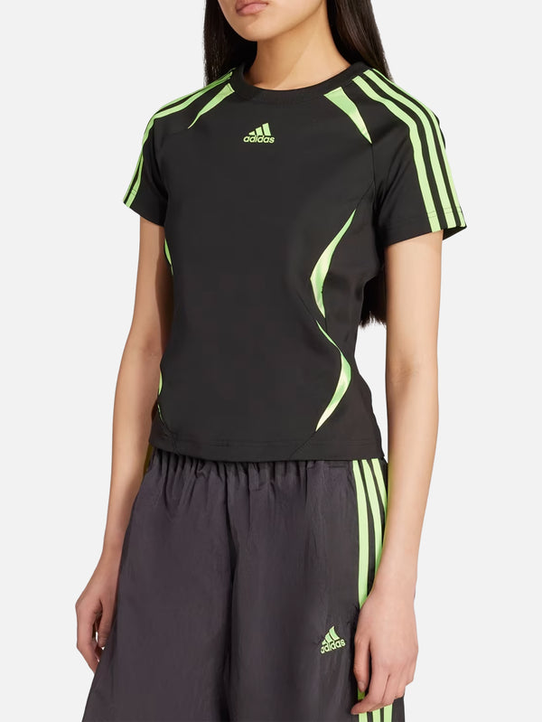 ADIDAS ORIGINALS - T-SHIRT - Teamgeist Adicolor Slim Tee - Black/Signal Green - shopi go'da!.