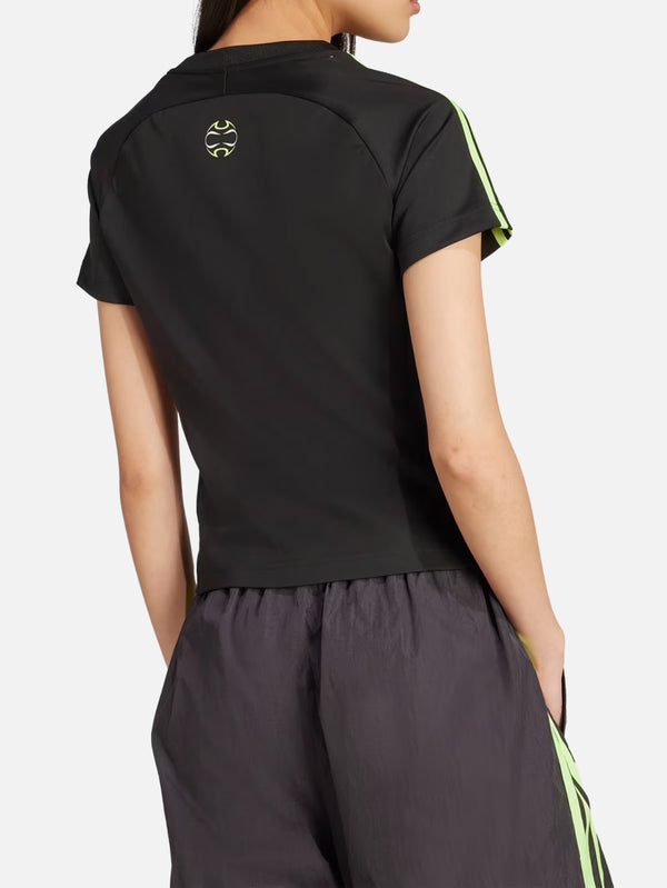 ADIDAS ORIGINALS - T-SHIRT - Teamgeist Adicolor Slim Tee - Black/Signal Green - shopi go'da!.