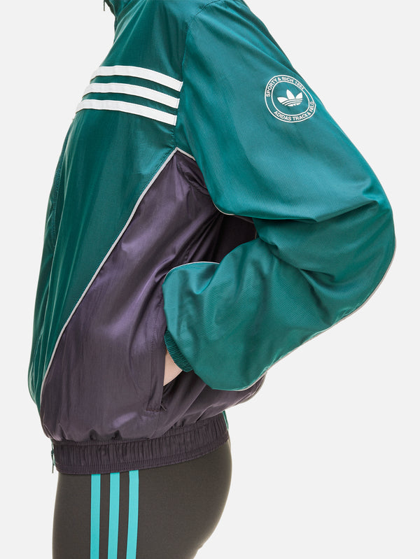 ADIDAS ORIGINALS - YAĞMURLUK - Sporty & Rich x adidas Windbreaker - Wild Pine - shopi go'da!.
