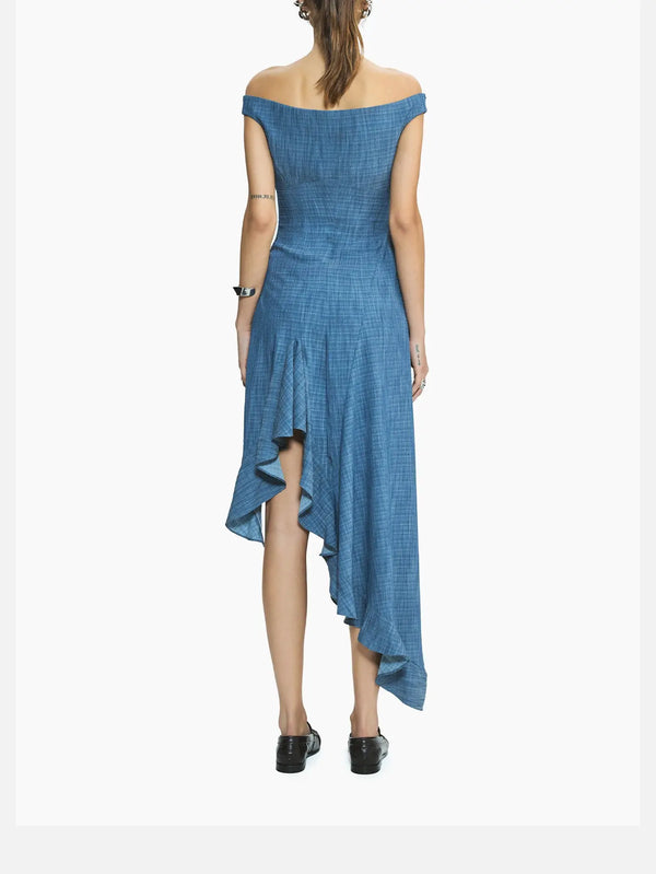 MI MAGIC LOVE Adore Blue Dress – mavi, sırt görünümü