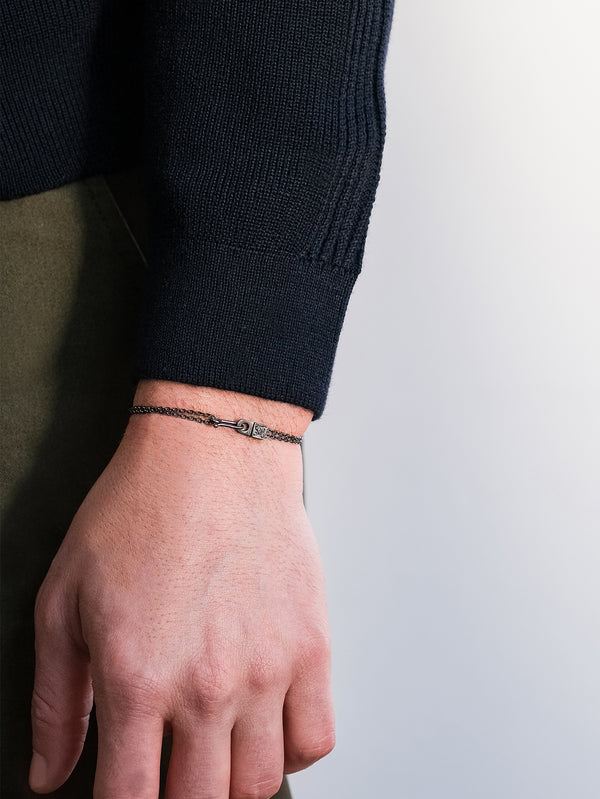 ALEYNACEBECIJEWELRY - BİLEKLİK - Arm In Arm Black Diamond Bracelet - shopi go'da!.