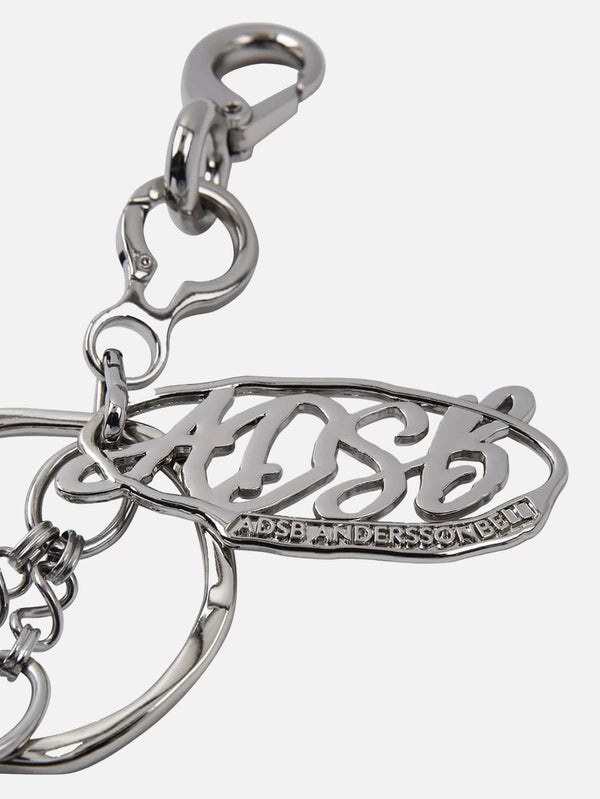 ANDERSSON BELL - ANAHTARLIK - ADSB Logo Pendant Keyring - Silver - shopi go'da!.