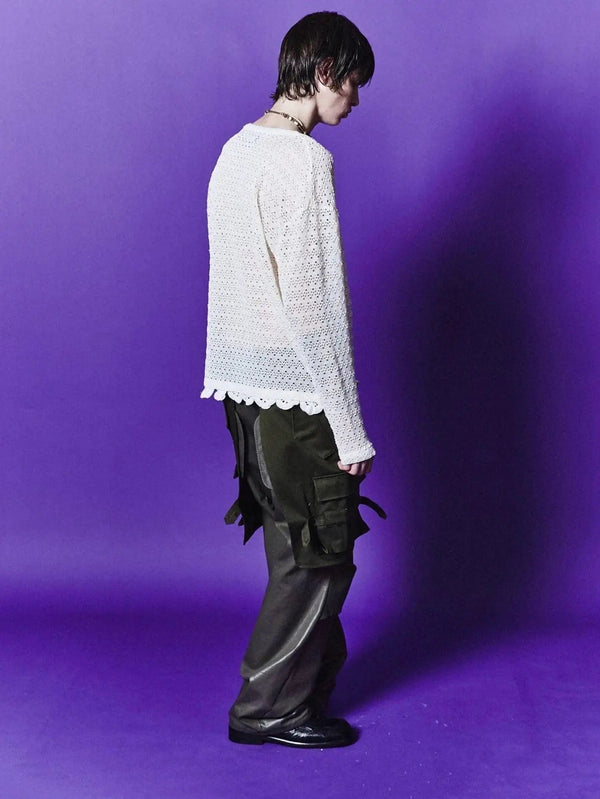ANDERSSON BELL Flower Garden Crew-Neck Sweater - Ecru - Sweaters KAZAK