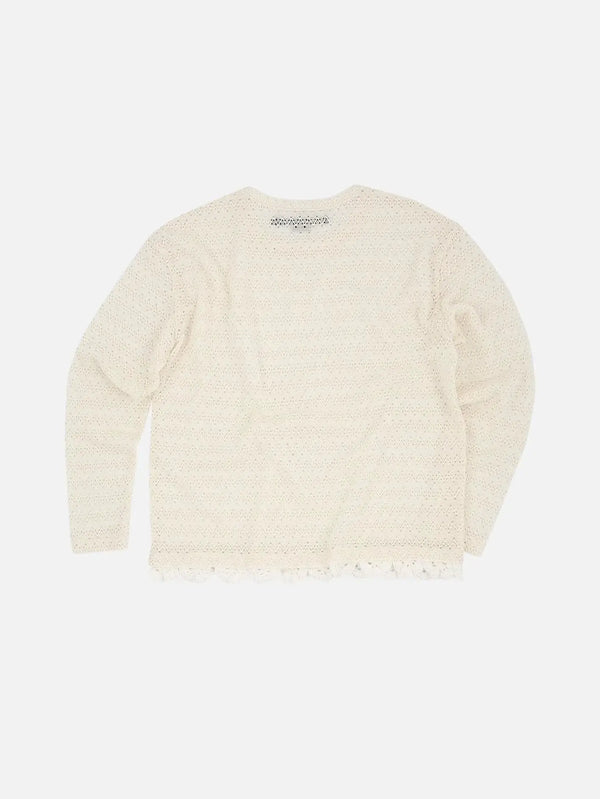 ANDERSSON BELL Flower Garden Crew-Neck Sweater - Ecru - Sweaters KAZAK