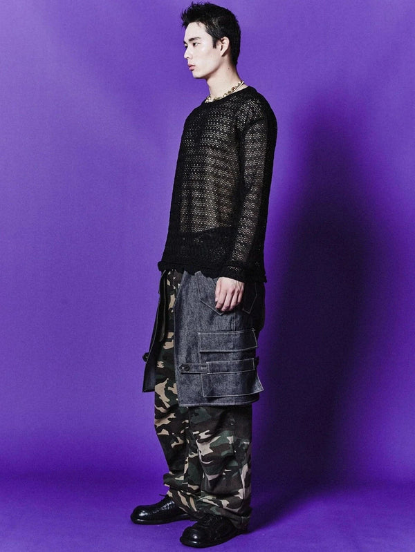 ANDERSSON BELL - KAZAK - Flower Garden Crew-Neck Sweater - Black - shopi go'da!.