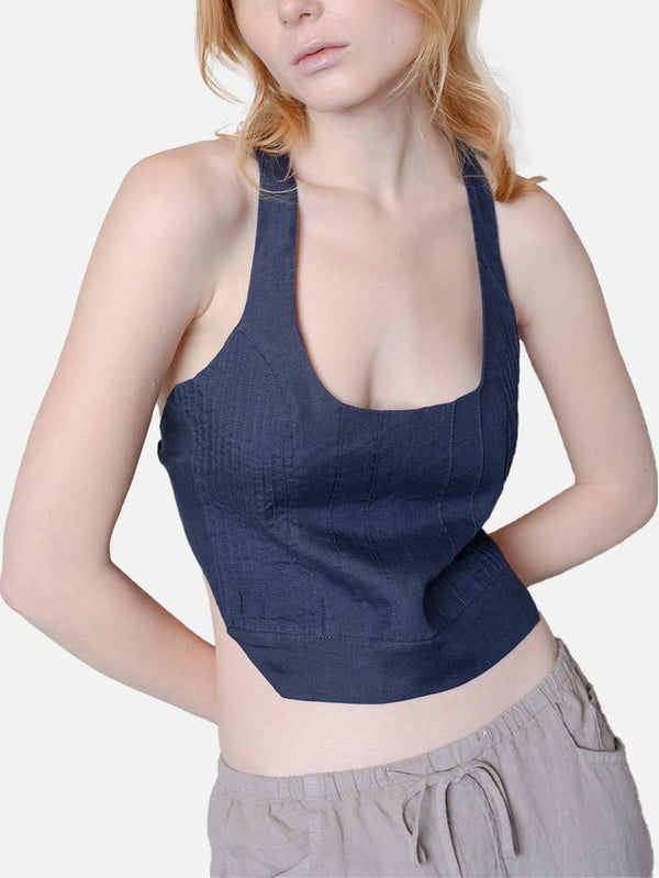 ANEMOIA - ATLET - Minuit Top - Navy - shopi go'da!.