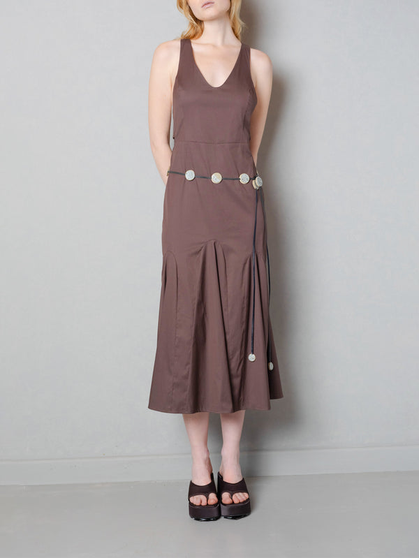 ANEMOIA - ELBİSE - Aurelia Dress - Brown - shopi go'da!.
