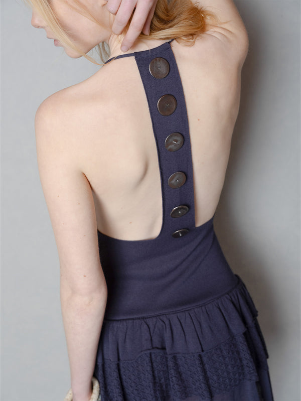 ANEMOIA - ELBİSE - Olivine Knit Dress - Navy - shopi go'da!.