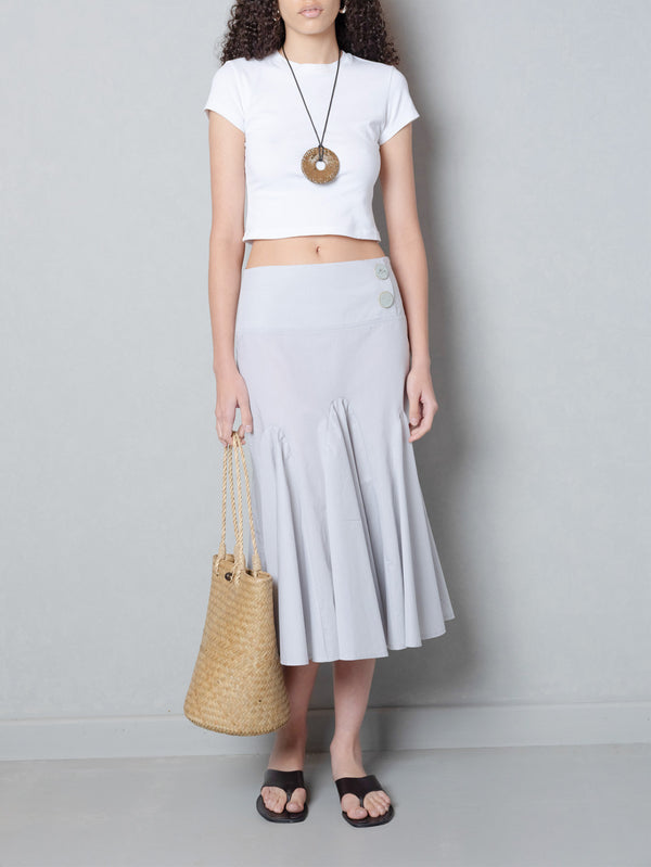 ANEMOIA - ETEK - Opaline Skirt - Light Grey - shopi go'da!.