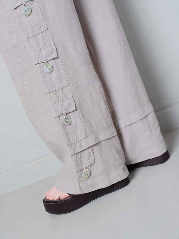 ANEMOIA - PANTOLON - Isla Pants - Grey - shopi go'da!.