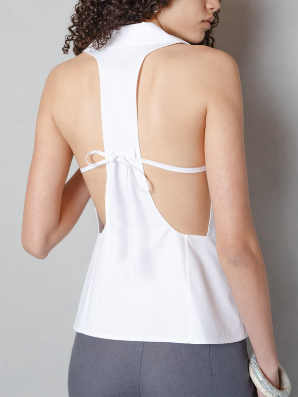 ANEMOIA - YELEK - Vela Top - White - shopi go'da!.