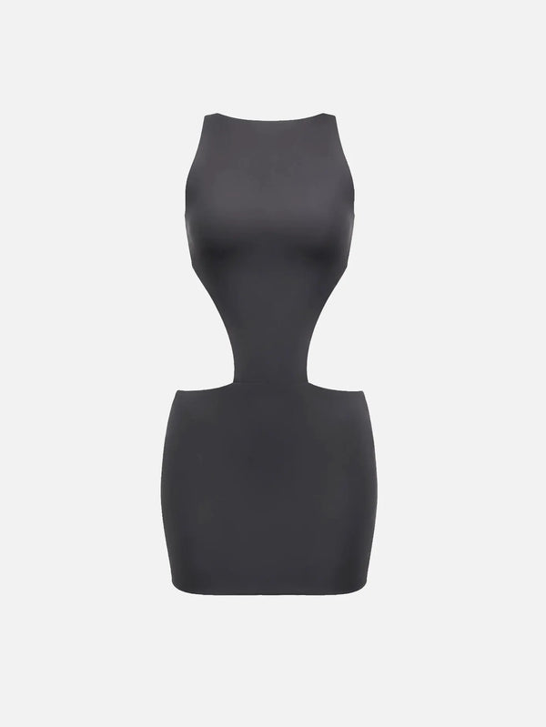 SLOWBURN Ash Dress – siyah, önden görünüm