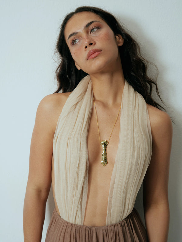 ATELIER ZIGGY - KOLYE - Sternum Big - Gold - shopi go'da!.