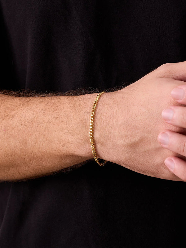 ATOLYEWOLF - BİLEKLİK - Curb Bracelet in Gold - shopi go'da!.