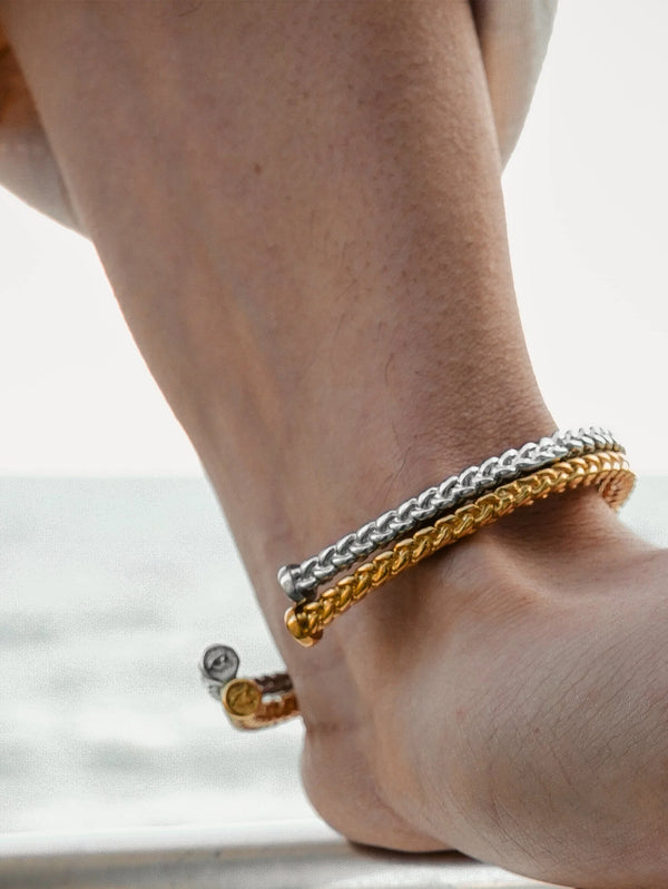 ATOLYEWOLF - BİLEKLİK - Mesh Bangle in Silver - shopi go'da!.