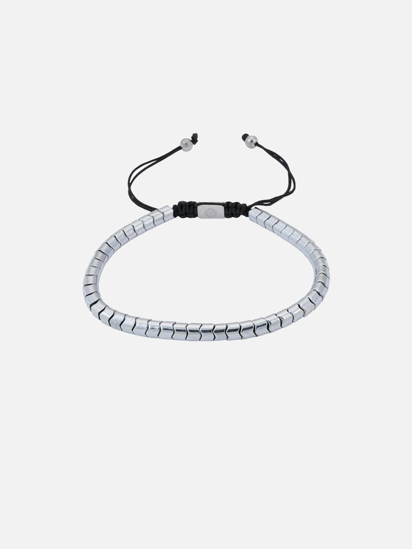 ATOLYEWOLF - BİLEKLİK - Rolo Hematite Bracelet in Silver - shopi go'da!.