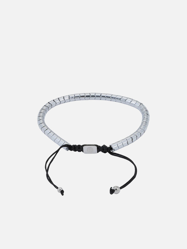 ATOLYEWOLF - BİLEKLİK - Rolo Hematite Bracelet in Silver - shopi go'da!.