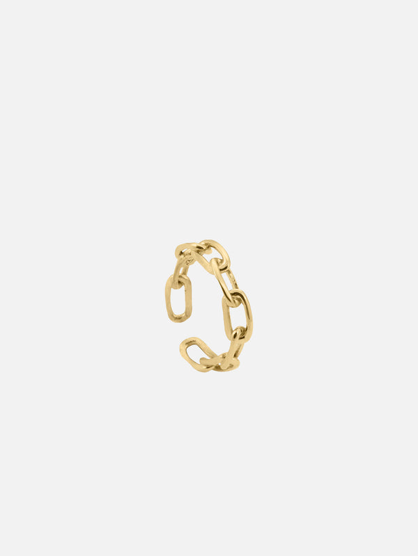 ATOLYEWOLF - YÜZÜK - Forsa Chain Ring in Gold - shopi go'da!.